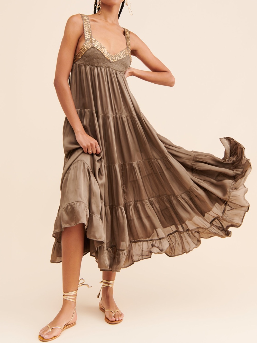 Free People Isadora Midi Dress Sz S